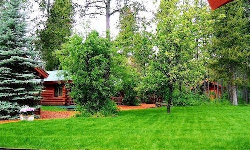 Silverwolf Log Chalets Coram Esterno foto